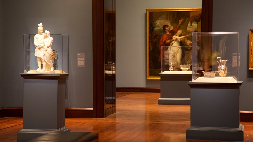 Cincinnati Art Museum showing interior views and art