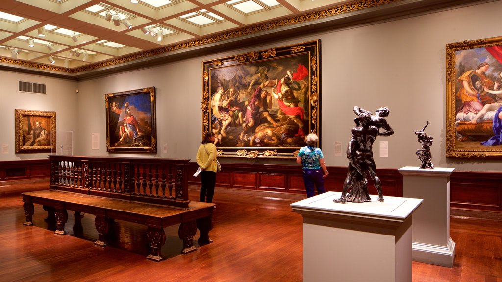 Cincinnati Art Museum showing interior views and art