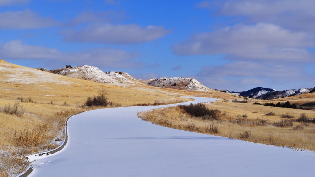 Theodore Roosevelt National Park showing tranquil scenes and landscape views