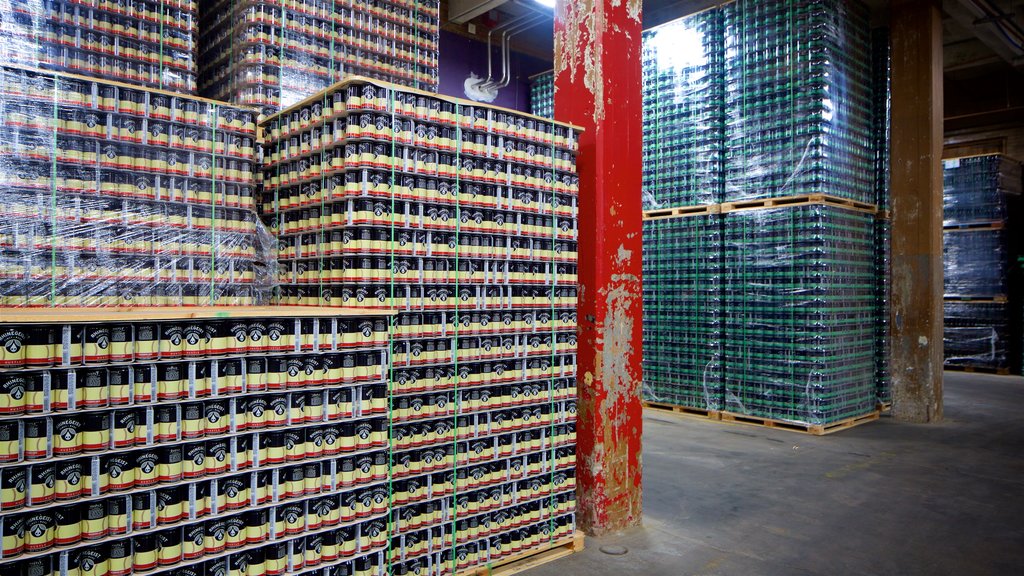 Rhinegeist Brewery showing industrial elements and interior views