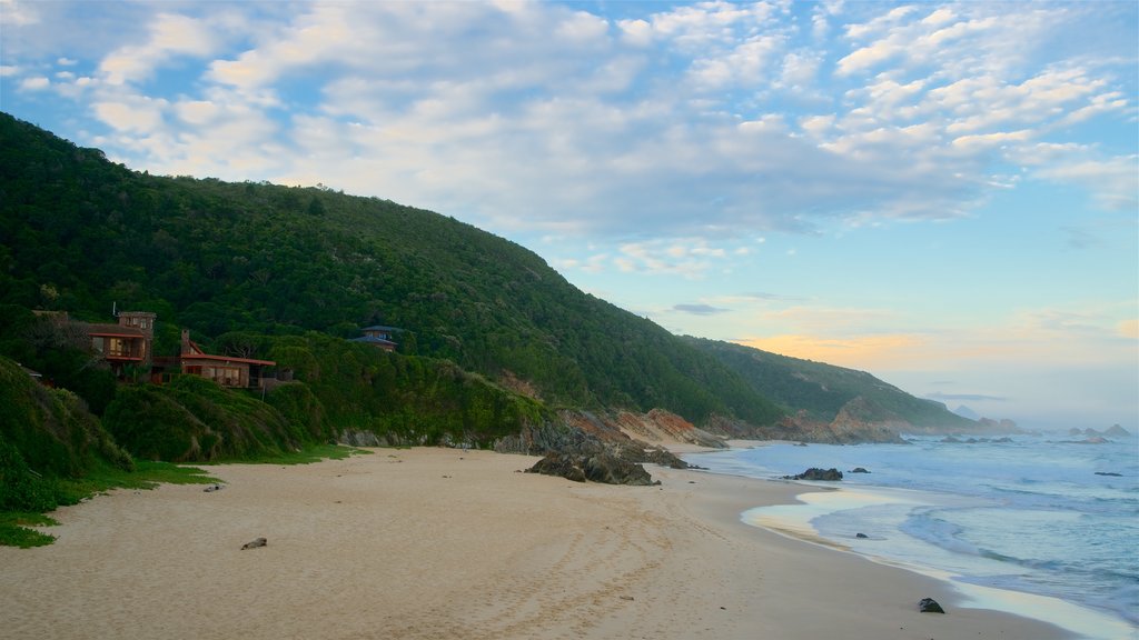 Keurboomstrand showing a sandy beach, general coastal views and tranquil scenes