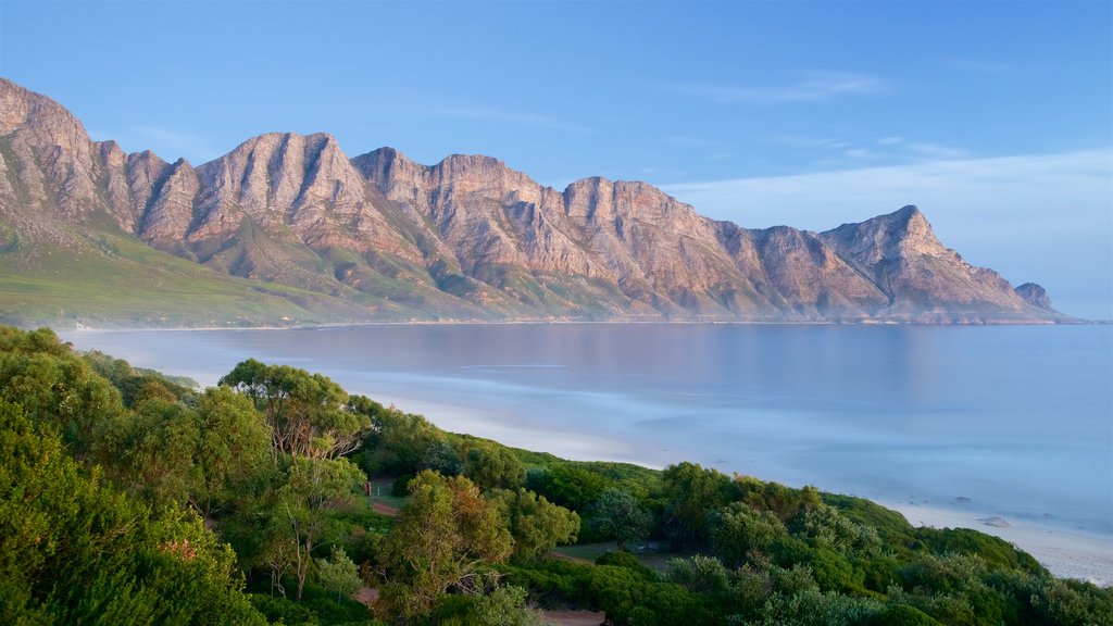 Kogel Bay Beach showing rocky coastline