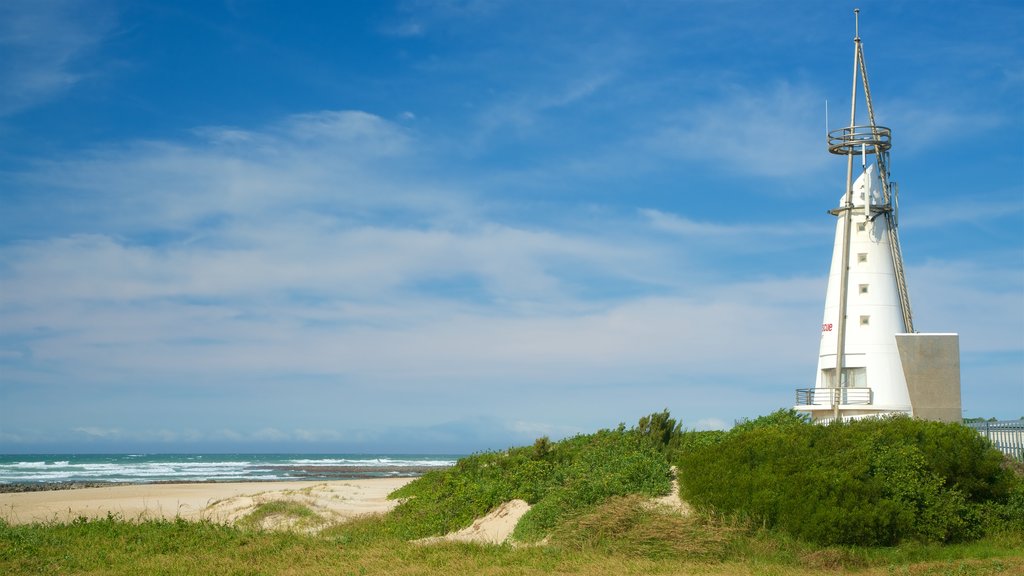 Dolphin Beach which includes a beach