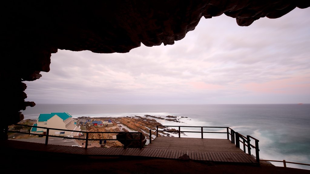 Cape St Blaize Cave which includes general coastal views, views and rugged coastline