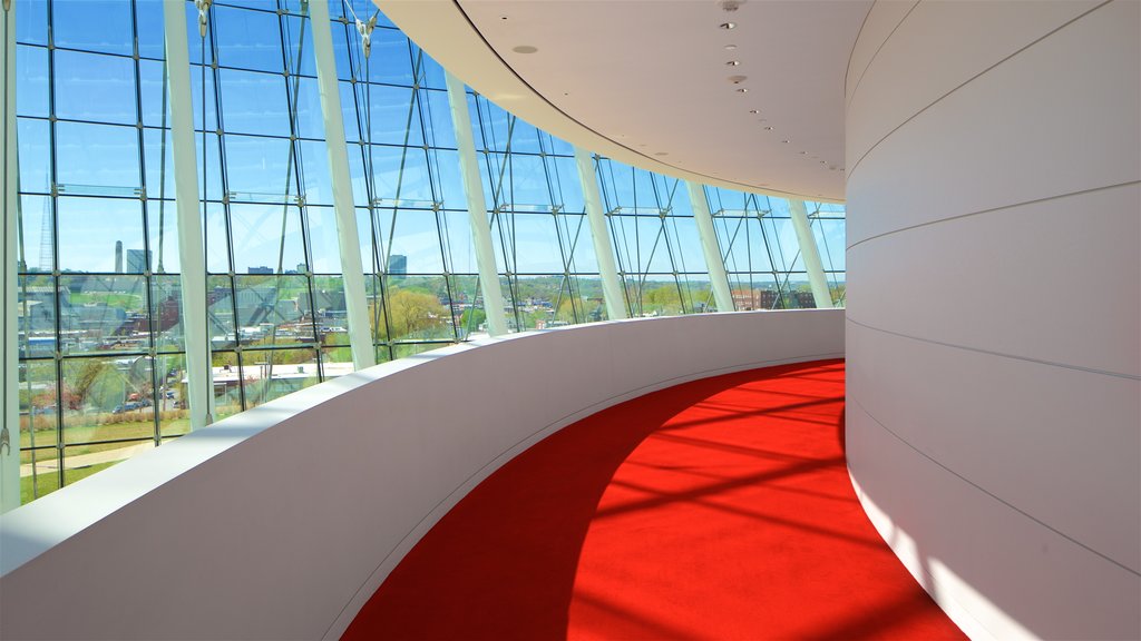 Kauffman Center for the Performing Arts showing interior views and modern architecture