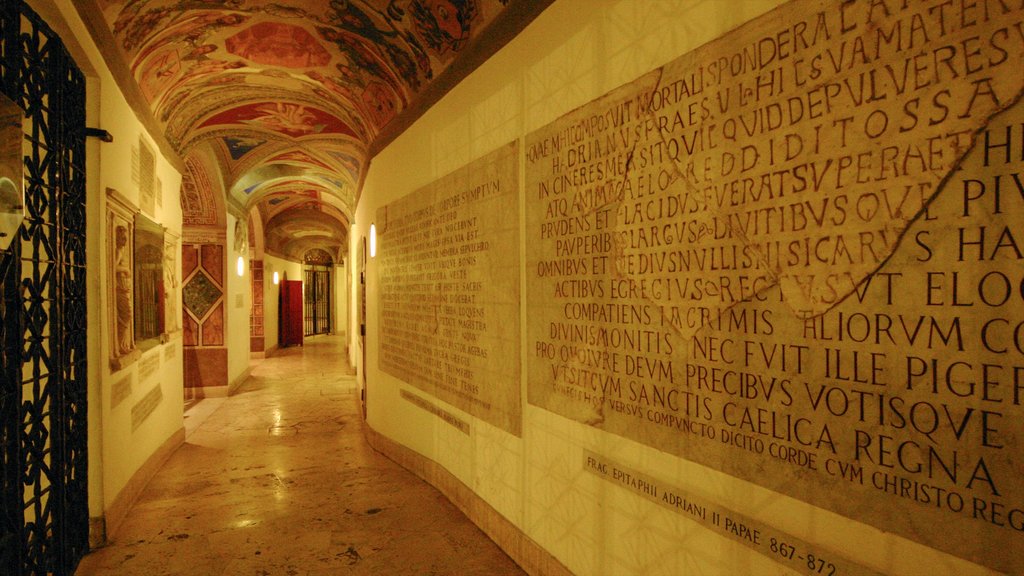 St. Peter\'s Basilica showing religious elements, a church or cathedral and interior views