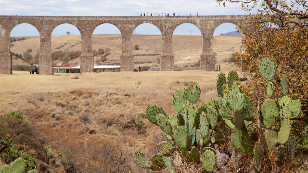 Tepotzotlan which includes heritage elements, a bridge and tranquil scenes