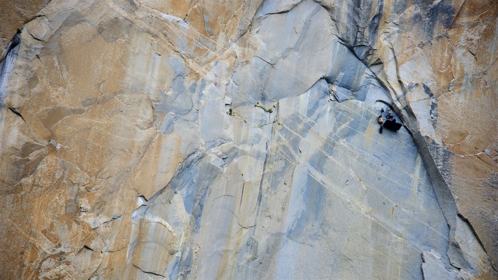 El Capitan mettant en vedette une gorge ou un canyon