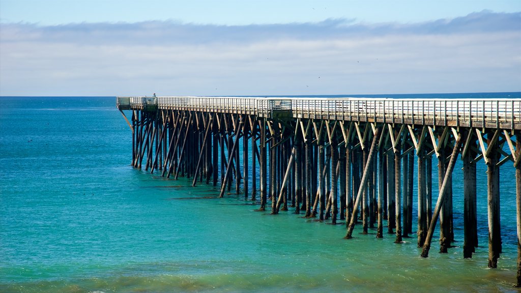 San Simeon Pier mettant en vedette vues littorales