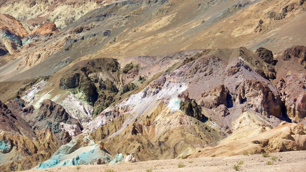 Death Valley fasiliteter samt ørkenutsikt og rolig landskap