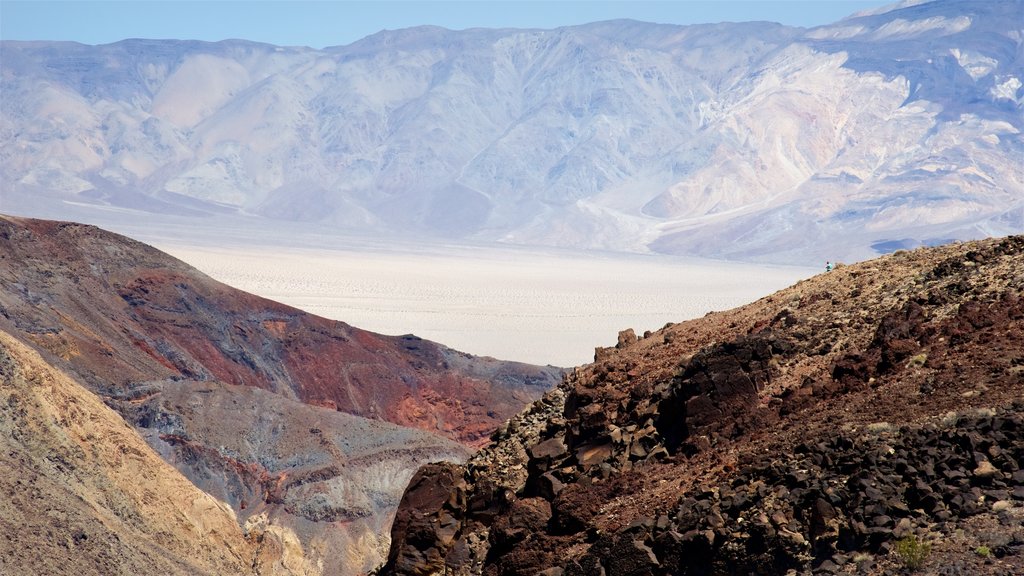 Death Valley som omfatter fredfyldte omgivelser og udsigt over ørkenen