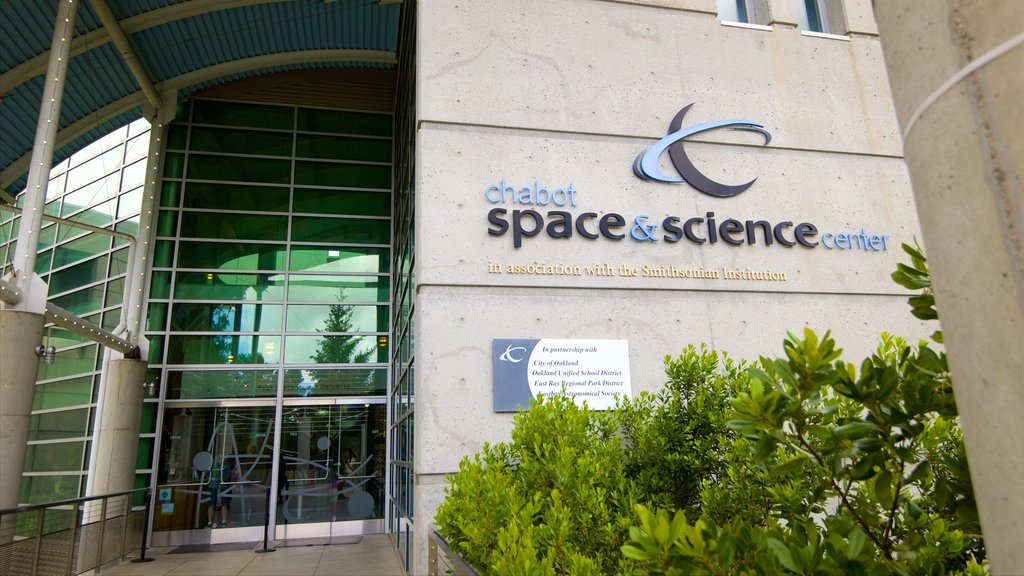 Chabot Space and Science Center showing signage