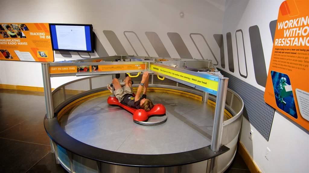 Chabot Space and Science Center showing interior views as well as an individual child