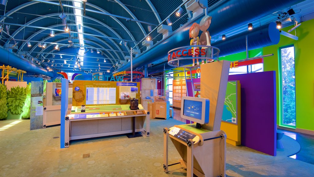 Chabot Space and Science Center featuring interior views