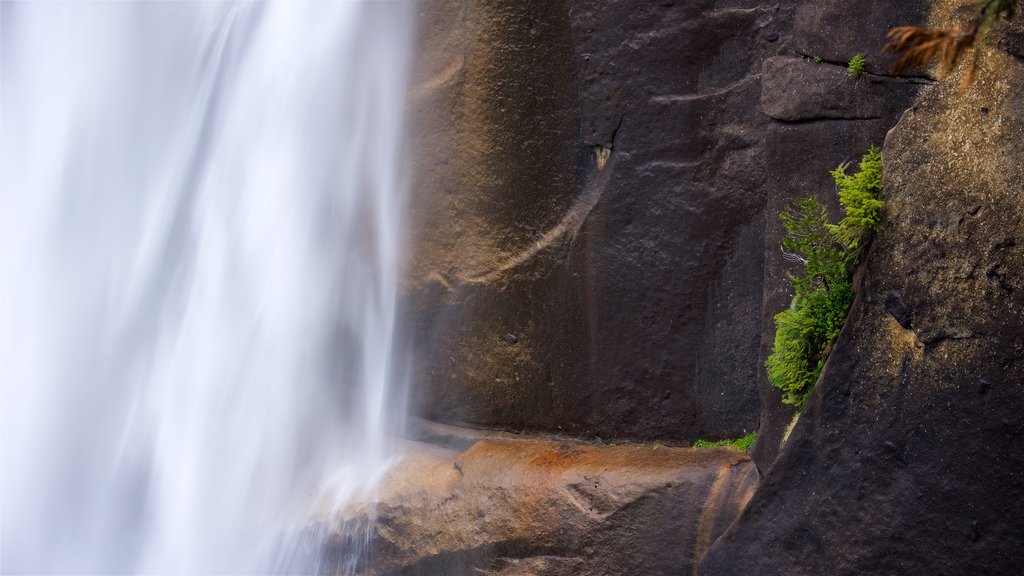 Vernal Falls showing a waterfall