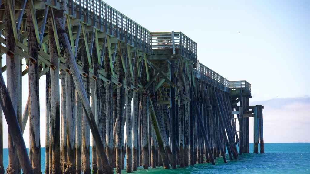 San Simeon Pier showing general coastal views