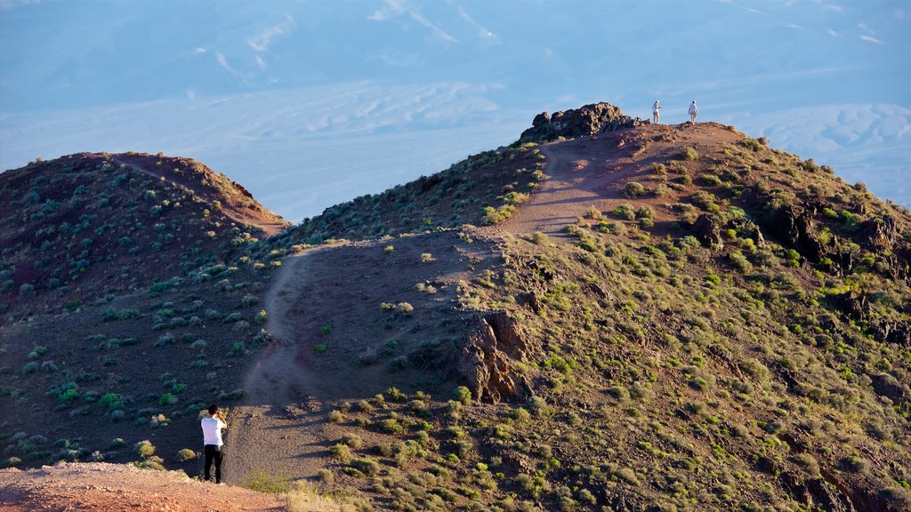 Death Valley toont een kloof of ravijn en hiken of wandelen