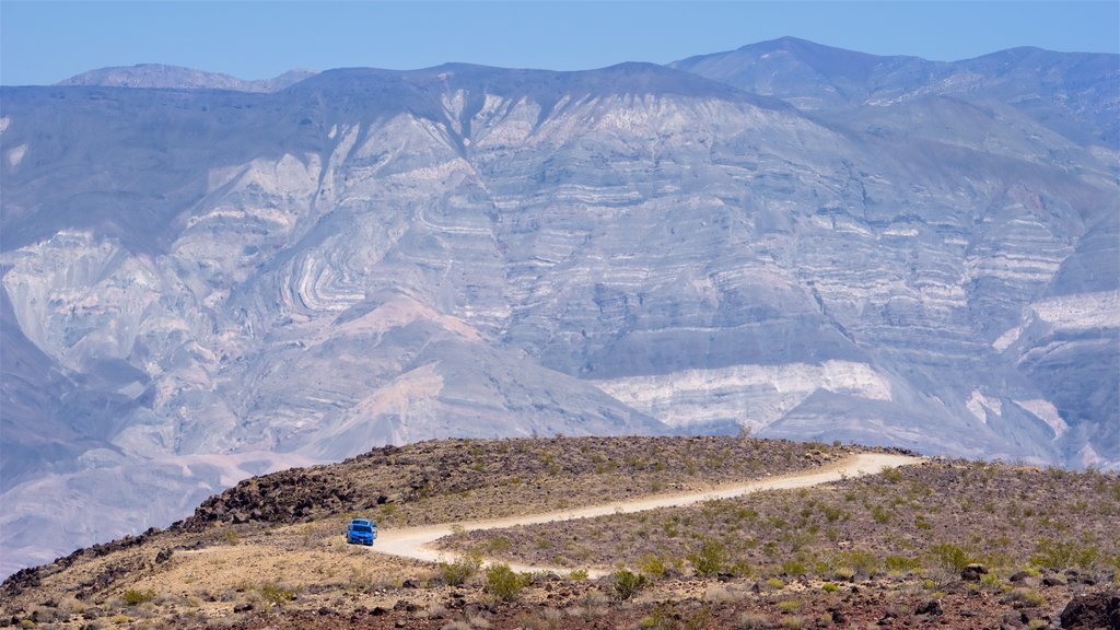 Father Crowley Vista Point featuring 4-wheel driving, landscape views and desert views