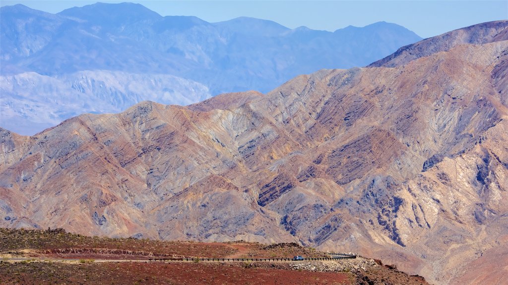 Death Valley which includes a gorge or canyon and views