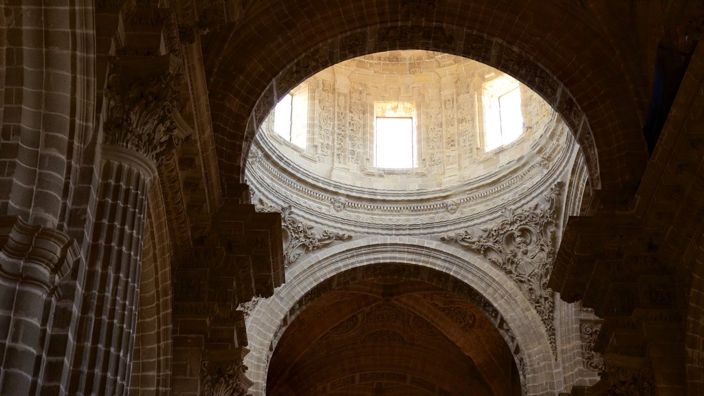 Kathedraal van Jerez toont historische architectuur, een kerk of kathedraal en interieur