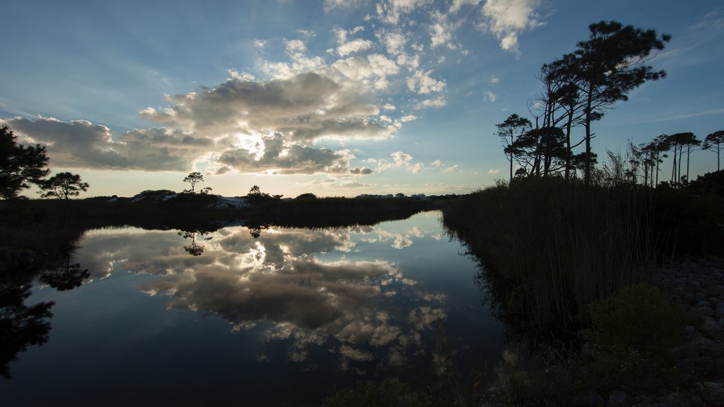 South Walton Beaches showing a river or creek