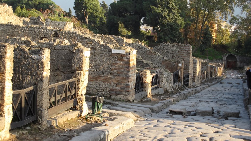 Mount Vesuvius - Pompei which includes building ruins and heritage elements