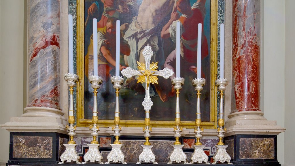 Kathedraal van San Giovanni Battista toont religieuze aspecten, kunst en een kerk of kathedraal