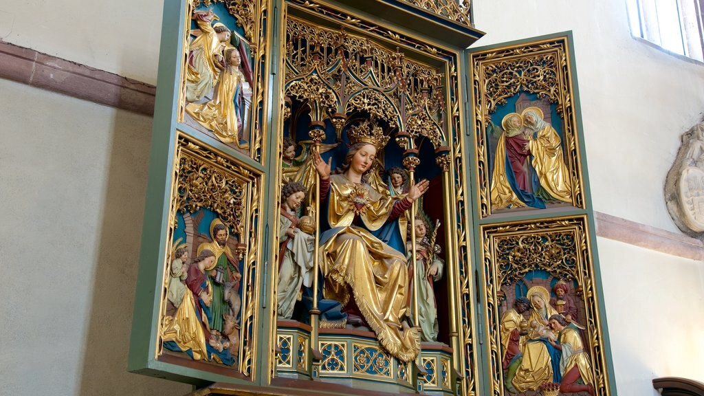 Cathedral of Bolzano showing religious elements, art and a church or cathedral