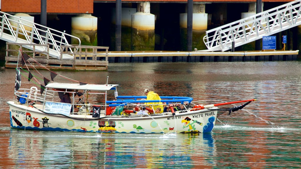 Boston Tea Party Ship which includes a bay or harbour and boating