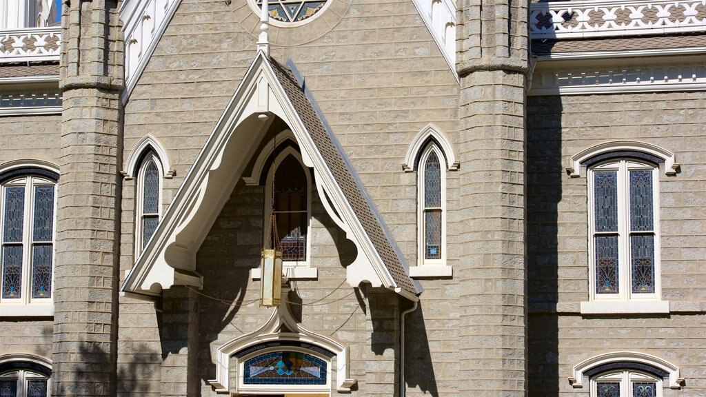 Salt Lake Assembly Hall featuring heritage architecture and a church or cathedral