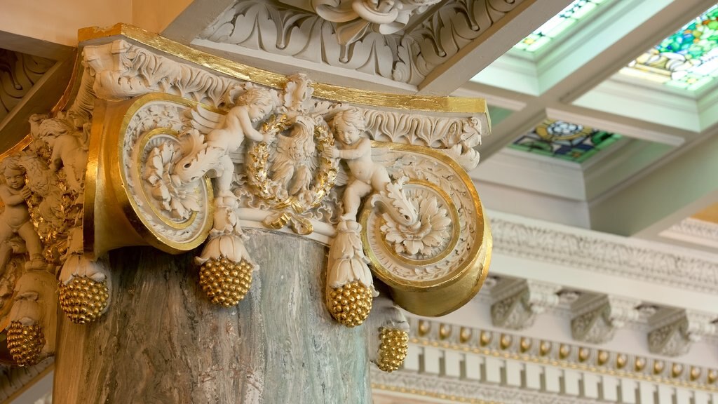 Joseph Smith Memorial Building featuring heritage architecture and interior views