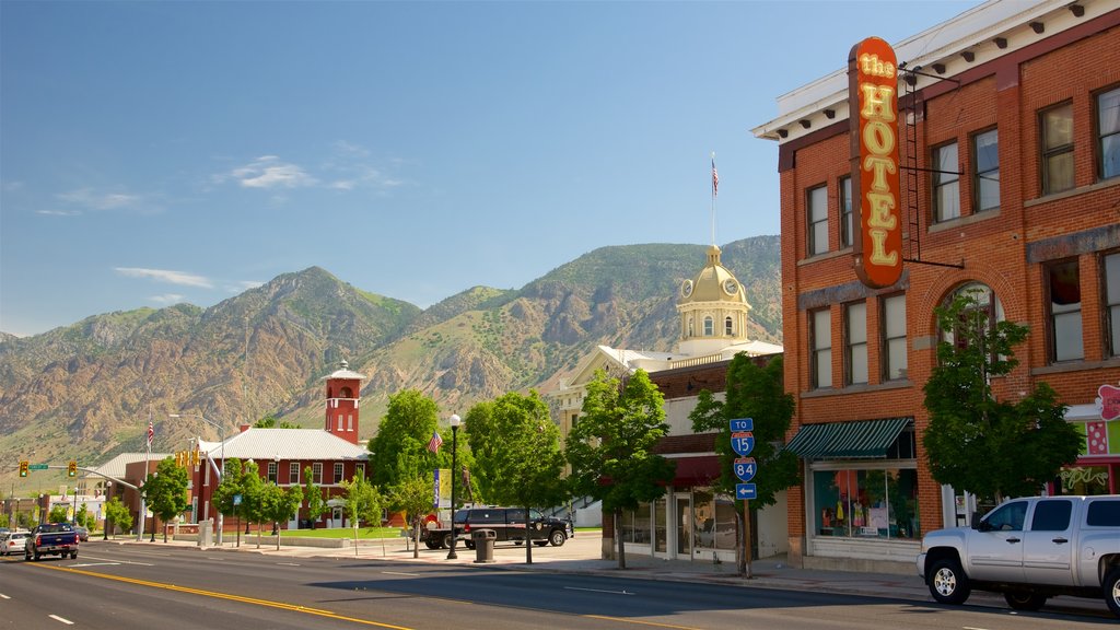 Brigham City which includes a hotel