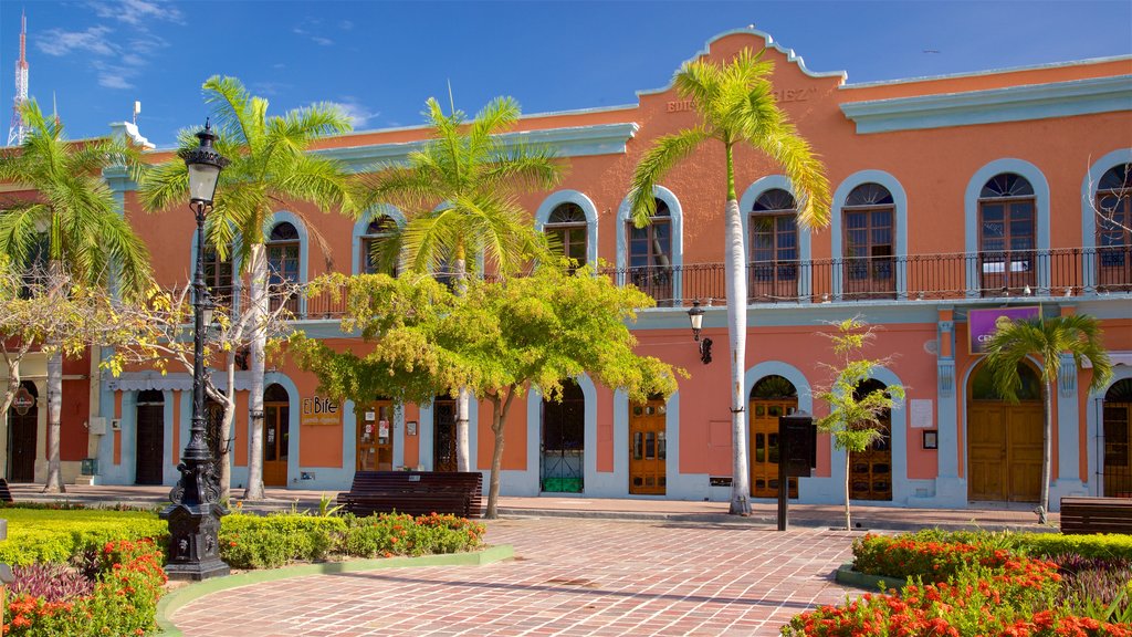 Plaza Machado which includes a park