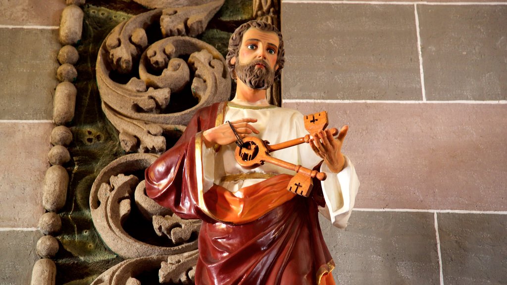 Catedral de la Inmaculada Concepción que incluye vistas interiores, elementos religiosos y una estatua o escultura