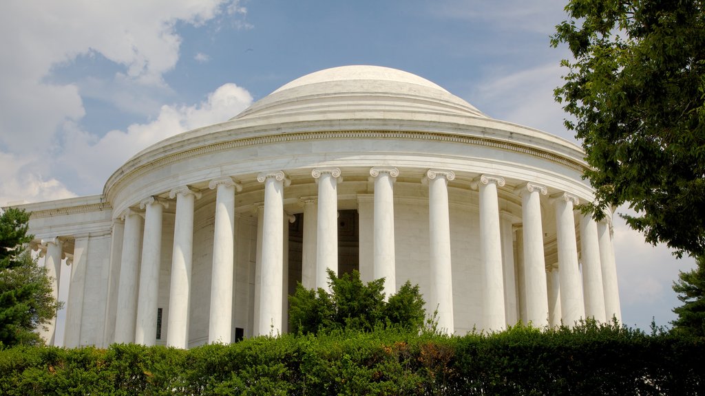 Jefferson Memorial caracterizando um memorial