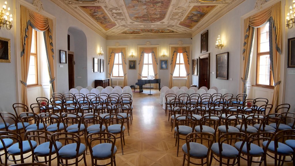 Lobkowicz Palace showing heritage architecture and interior views