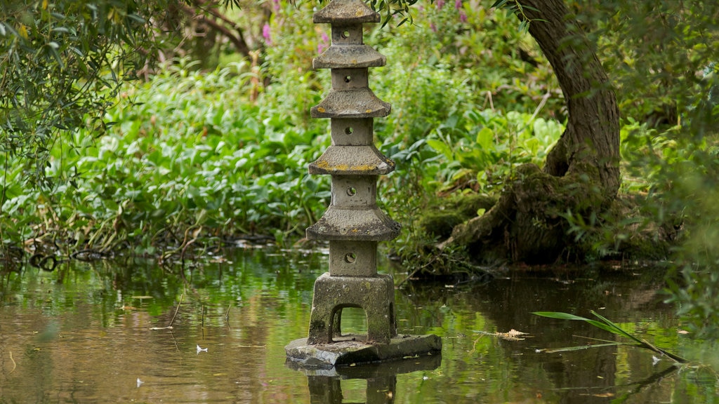 Mount Stewart showing wetlands, a pond and heritage elements