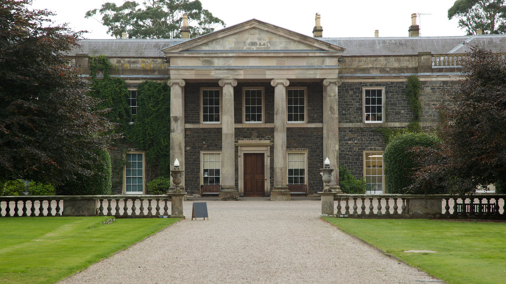 Mount Stewart ofreciendo una casa y arquitectura patrimonial