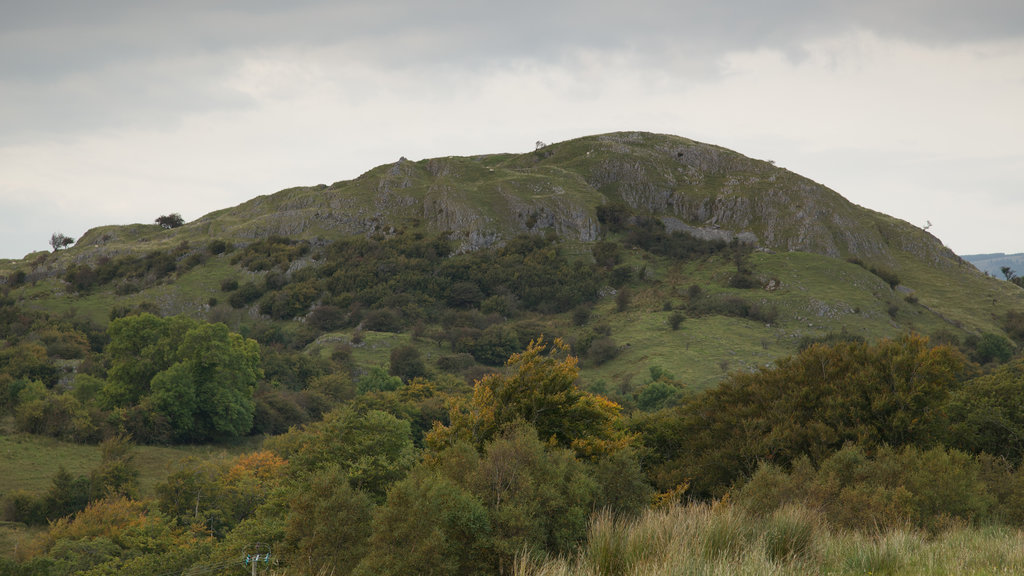 Marble Arch Caves which includes landscape views, tranquil scenes and mountains