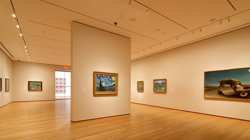 Museum of Modern Art showing art and interior views