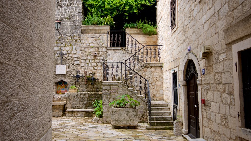 Kotor Old Town Walls showing heritage elements