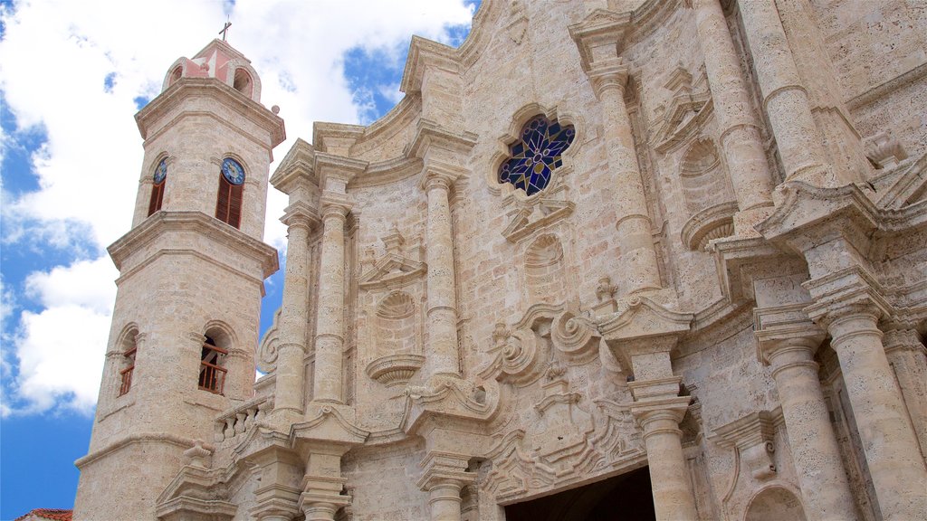 Havana Cathedral 을 특징 문화유산 요소 과 교회 또는 성당