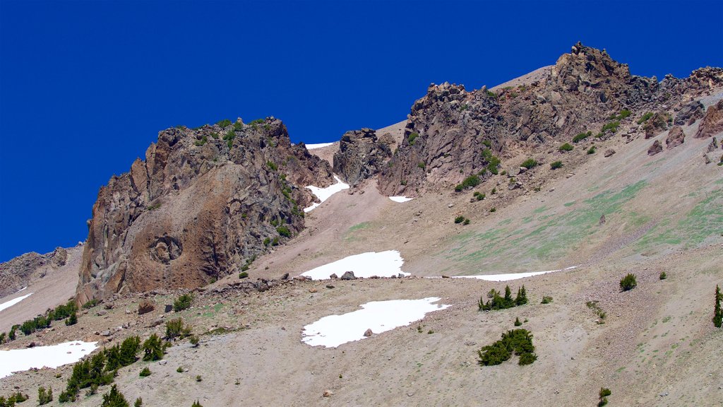 Lassen Peak Trail featuring landscape views and mountains