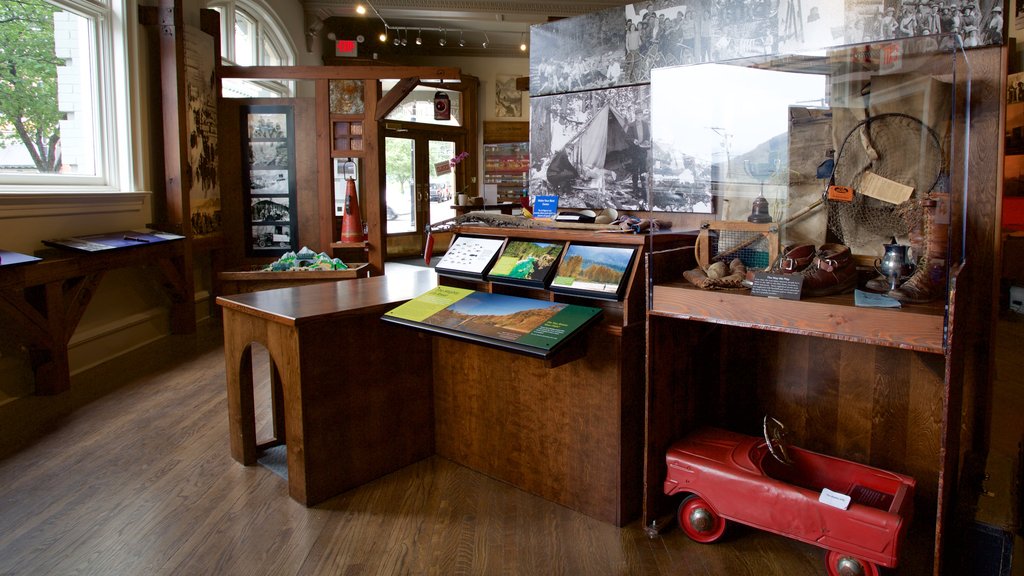 Fernie and District Museum showing interior views