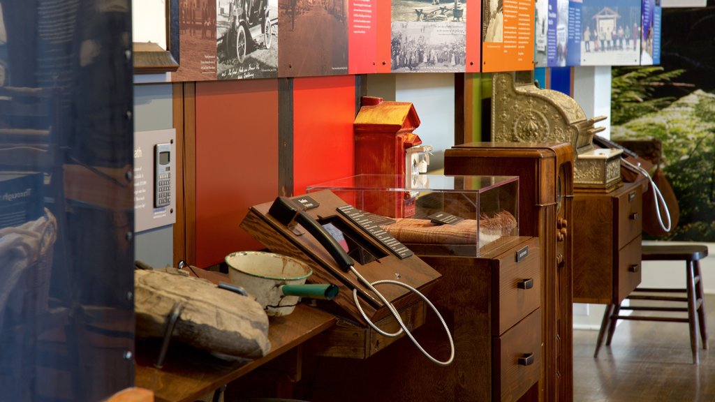 Fernie and District Museum featuring heritage elements and interior views