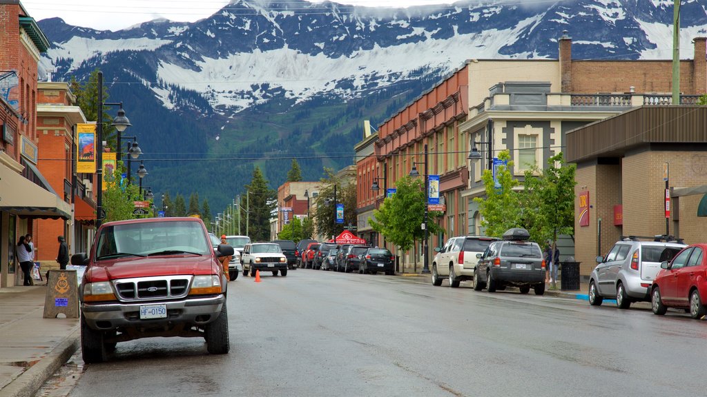 Cranbrook showing snow and mountains