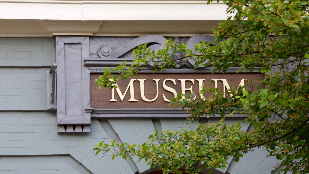 Fernie and District Museum featuring signage