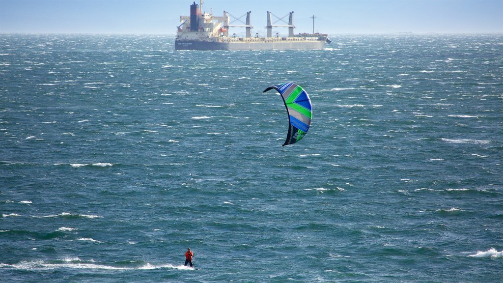 Beacon Hill Park featuring general coastal views and kite surfing