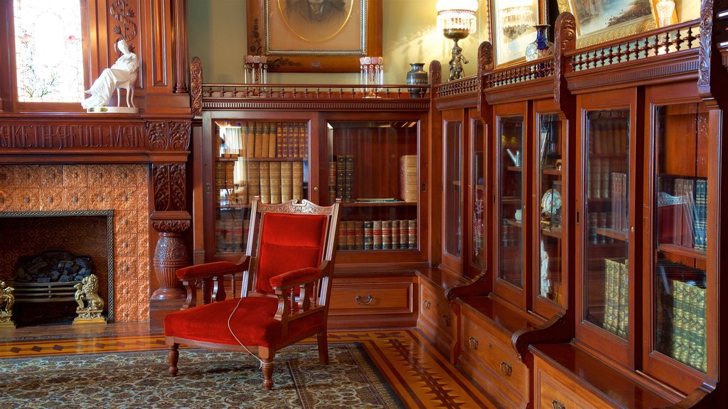 Craigdarroch Castle showing interior views and heritage elements