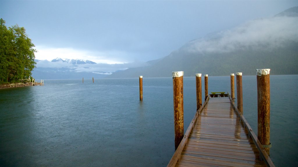 New Denver featuring mist or fog and a lake or waterhole